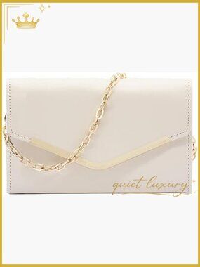Evening Clutch Envelope Handbag with Detachable Chain